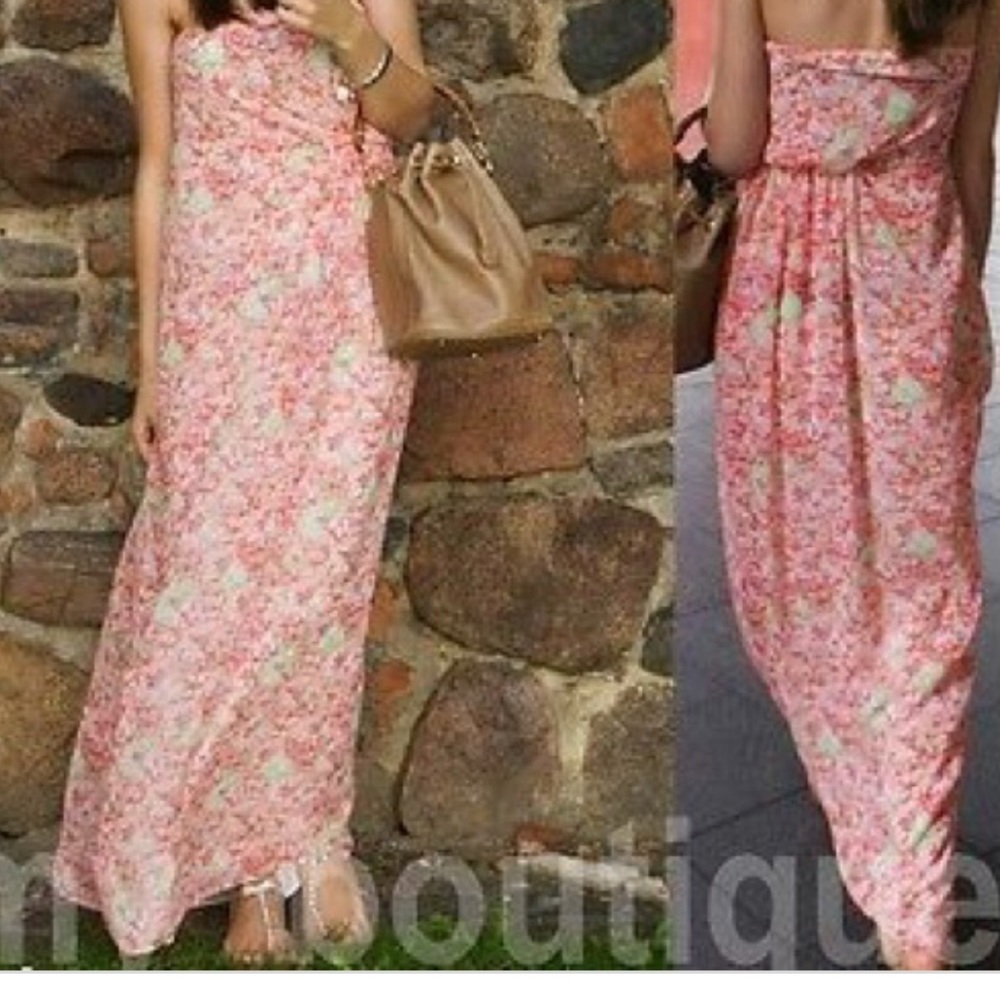 Zara strapless maxi dress.